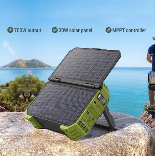 EcoCharge™ Power Station with Solar Panel