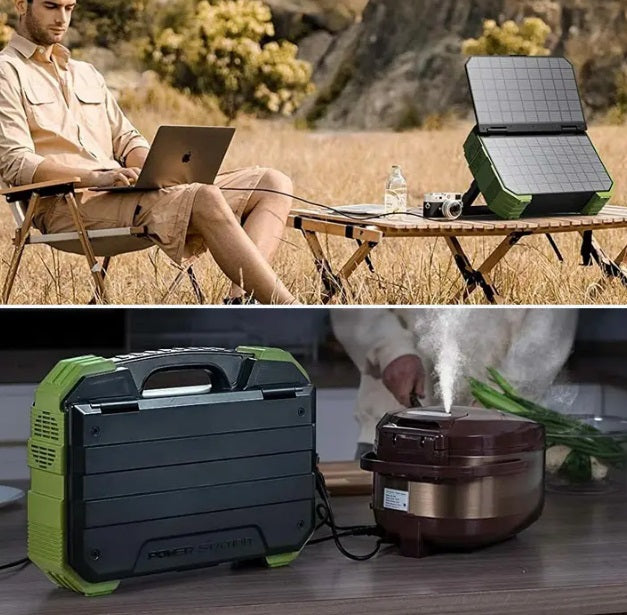 EcoCharge™ Power Station with Solar Panel