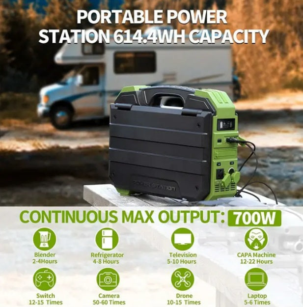 EcoCharge™ Power Station with Solar Panel