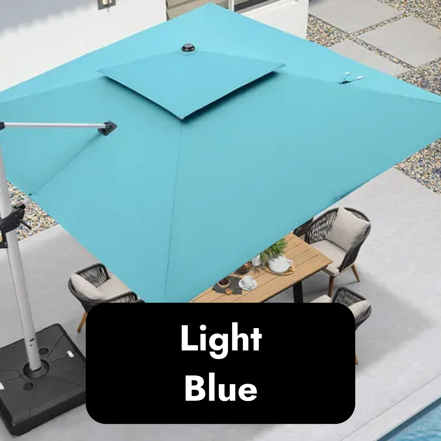 LumiCanopy™ Solar Powered LED Umbrella