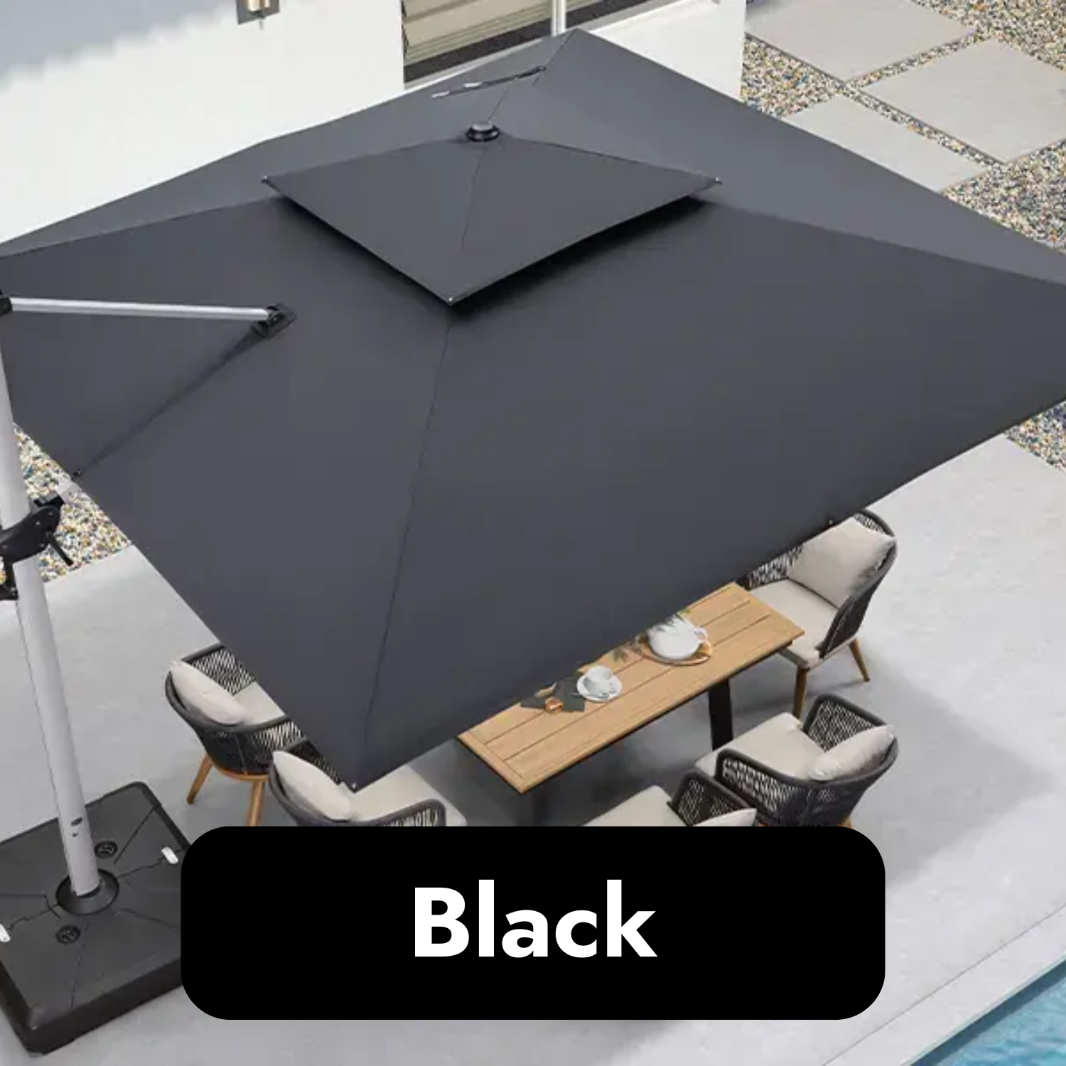 LumiCanopy™ Solar Powered LED Umbrella