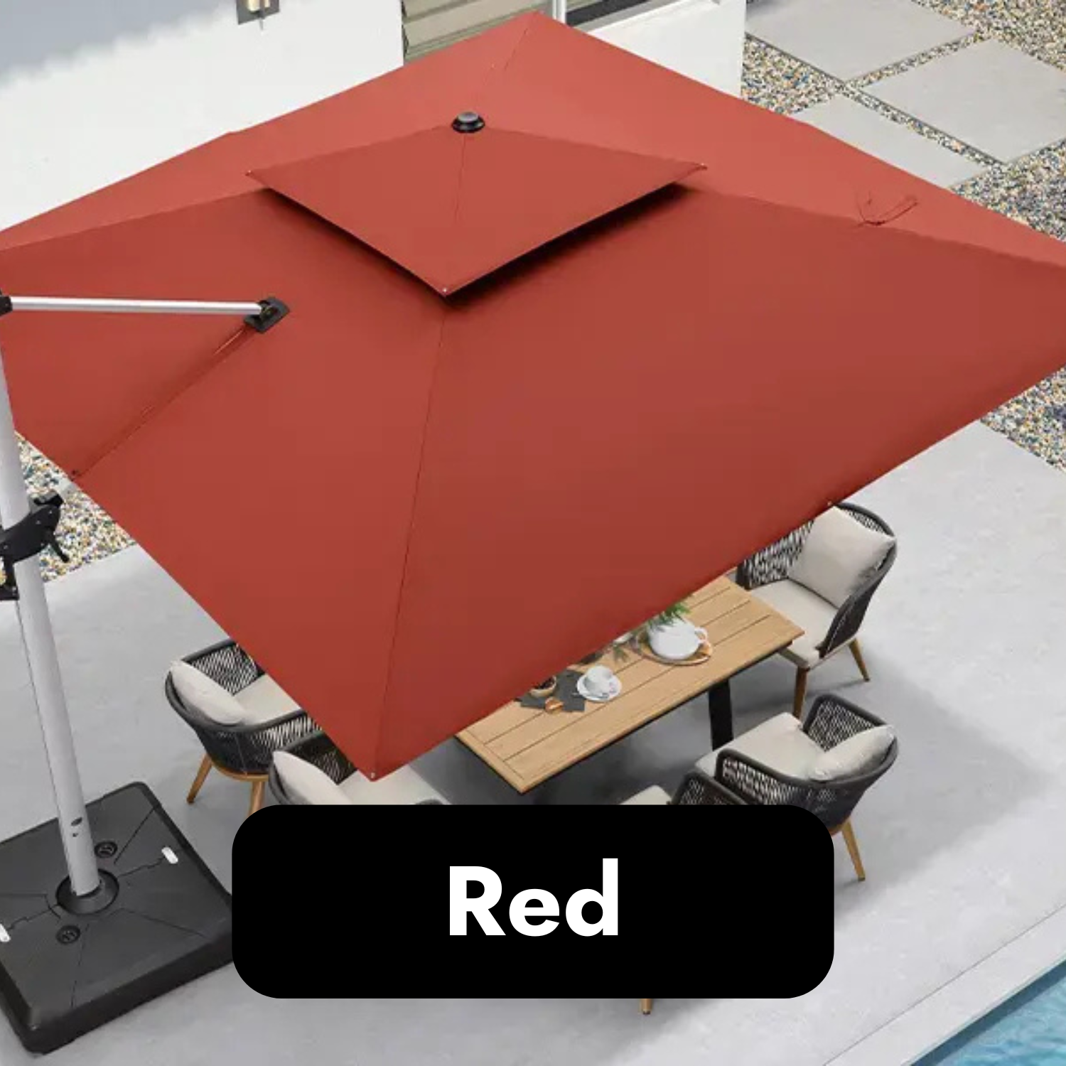 LumiCanopy™ Solar Powered LED Umbrella